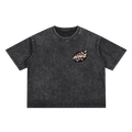 INTAKE Mineral Wash Tee — Checkered front transparent background