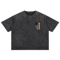 Mineral Wash Boxy Cotton T-Shirt front transparent background
