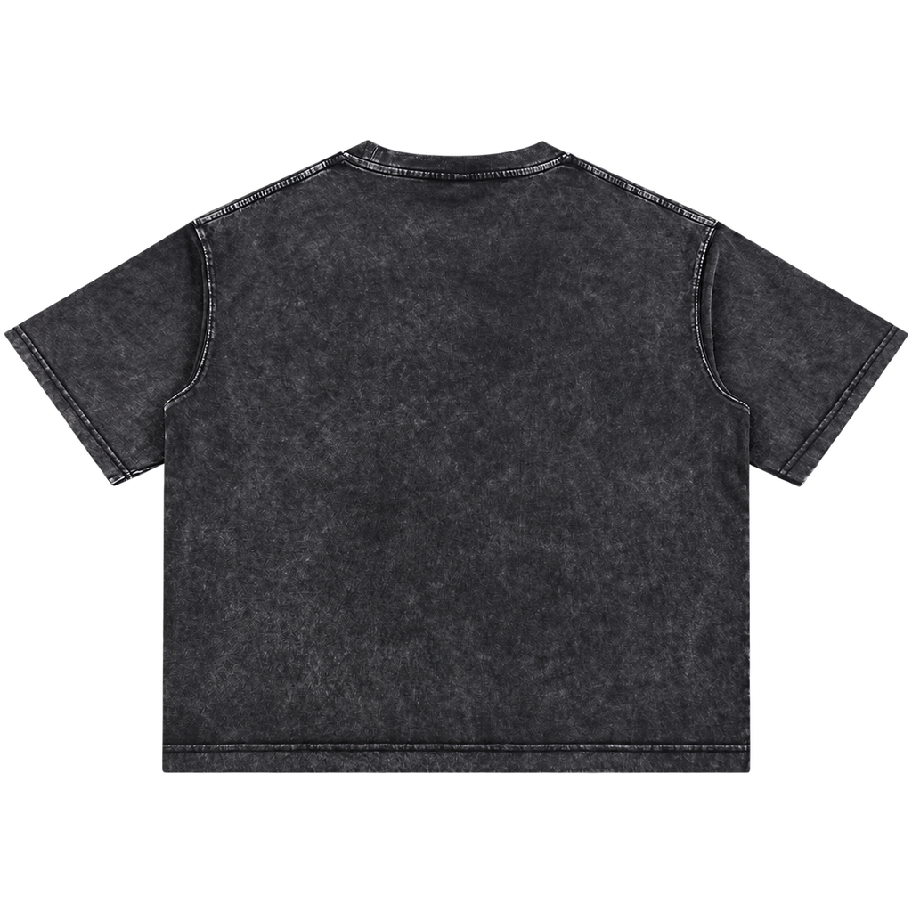 INTAKE Mineral Wash Tee — Turbo Blueprint back transparent background