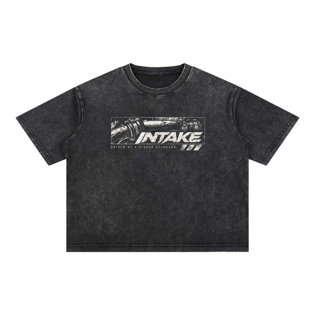 INTAKE Mineral Wash Boxy Tee — Signature