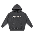 Snow Wash Fleece Oversize Hoodie front on transparent background